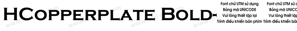 HCopperplate Bold字体转换